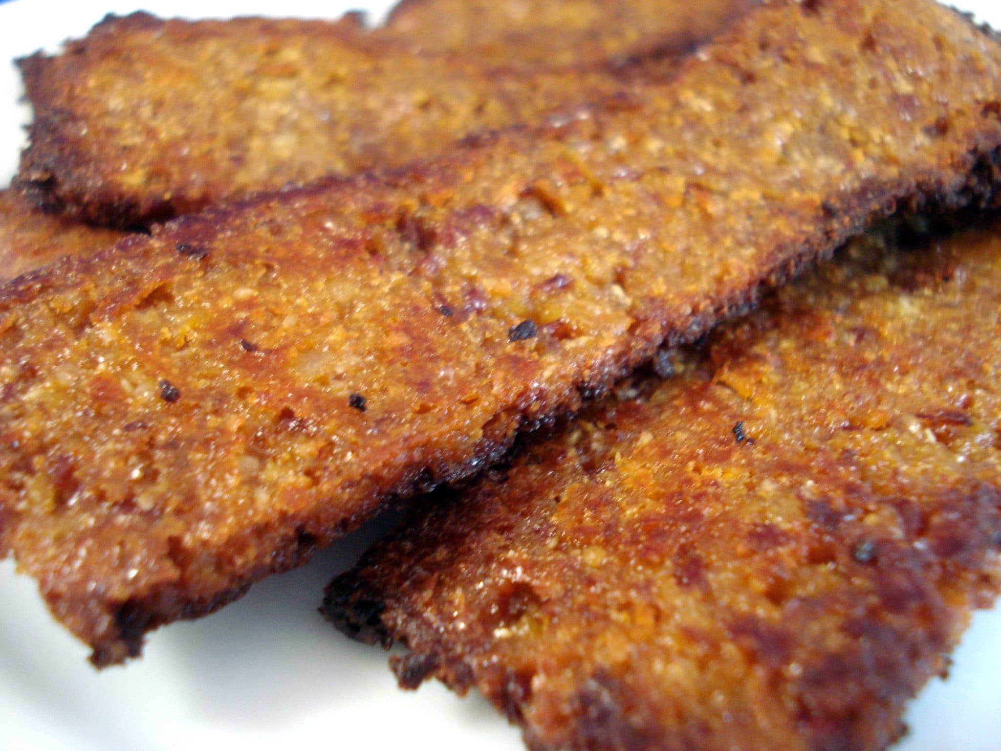 Homemade vegan bacon